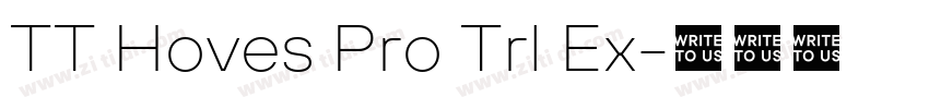 TT Hoves Pro Trl Ex字体转换
